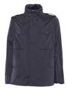 Montecore Utility-designed Black Field Jacket In Blue