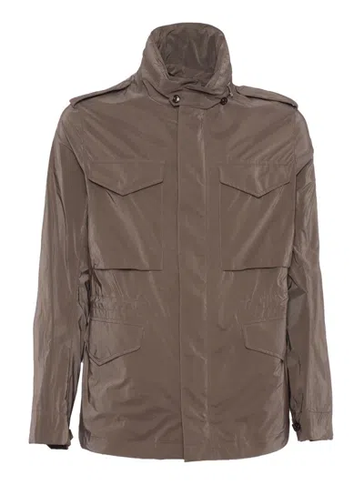 Montecore Utilitarian Field Jacket In Brown