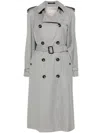 Montecore Virgin Wool Trench Coat In Grey