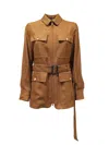 Montecore Multi-pockets Military Jacket In Brown