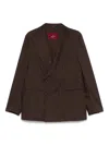 Montecore Wool Blazer In Brown