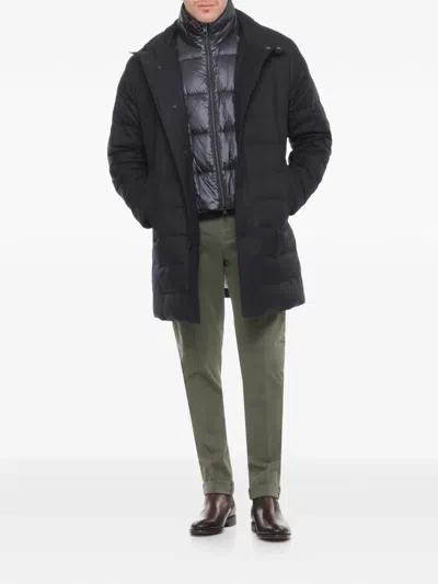 Montecore Wool Padded Jacket In Blue