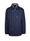 Montecore Wool-blend Down Parka In Blue