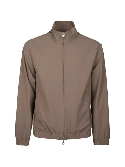 Montecore Zip Fastening Jacket In Brown