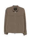 Montecore Zip Patch Pocket Jacket In Brown