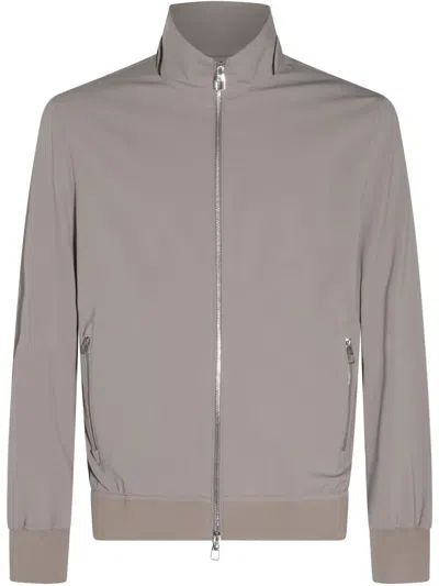 Montecore Zip-up Bomber Jacket In Beige