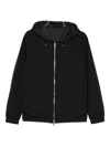 Montecore Zip-up Hooded Jacket In Black