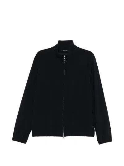 Montecore Zip-up Side.pocket Jacket In Black