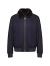 Montecore Zip-up Bomber Jacket In Blue