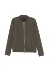 Montecore Zip-up Bomber Jacket In Green