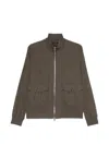 Montecore Flap-pocket Zipped Jacket In Brown