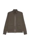 Montecore Flap-pocket Zipped Jacket In Brown