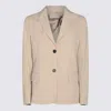 Montedoro Beige Cotton Casual Jacket