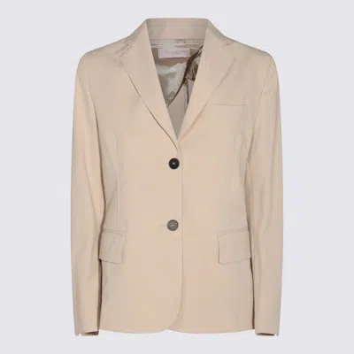 Montedoro Beige Cotton Casual Jacket In Multicolor