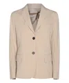 Montedoro Beige Cotton Casual Jacket In Beige