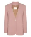 Montedoro Pink Viscose Casual Jacket In Pink