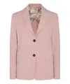Montedoro Pink Cotton Casual Jacket In Pink