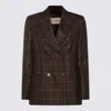 Montedoro Checked Double-breasted Blazer In Multi