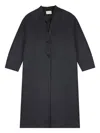 Montedoro Button Single-breasted Coat In Blue