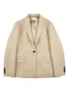Montedoro Buttoned Blazer In Brown