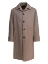 Montedoro Buttoned Coat In Brown
