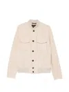 Montedoro Jacket With Buttoned Pockets In Neutral