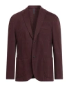 Montedoro By Slowear Man Blazer Burgundy Size 44 Cotton, Cashmere