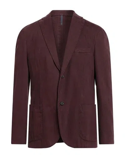Montedoro By Slowear Man Blazer Burgundy Size 44 Cotton, Cashmere