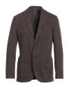 Montedoro By Slowear Man Blazer Dark Brown Size 46 Cotton, Cashmere