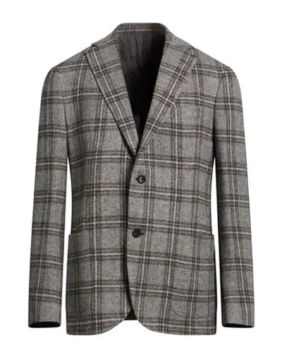 Montedoro By Slowear Man Blazer Grey Size 44 Virgin Wool In Gray