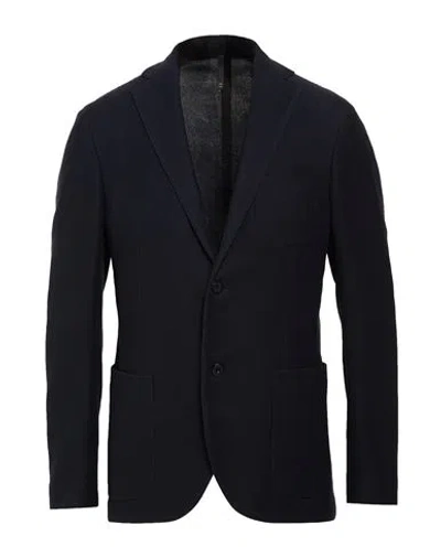 Montedoro By Slowear Man Blazer Midnight Blue Size 46 Cotton