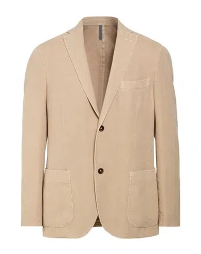 Montedoro By Slowear Man Blazer Sand Size 42 Cotton, Ramie In Brown
