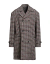 Montedoro By Slowear Man Coat Burgundy Size 44 Virgin Wool, Cashmere In Gray