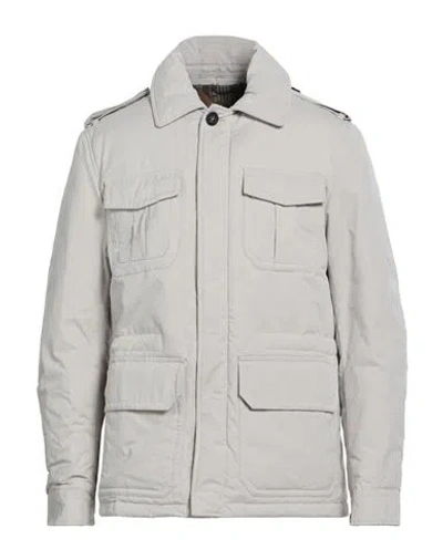 Montedoro By Slowear Man Jacket Beige Size 44 Cotton, Polyester, Polyamide In Gray