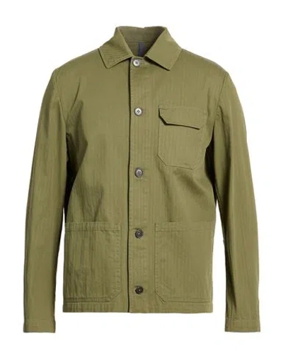 Montedoro By Slowear Man Jacket Military Green Size 40 Cotton, Elastane