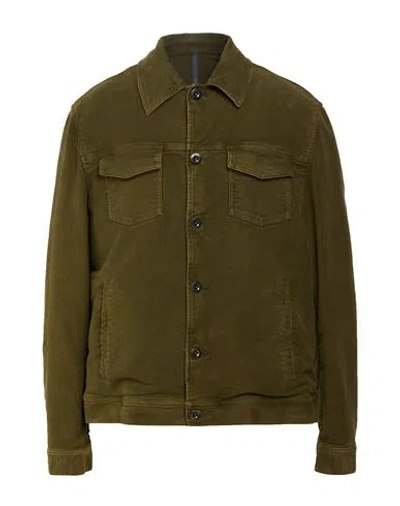 Montedoro By Slowear Man Jacket Military Green Size 46 Cotton