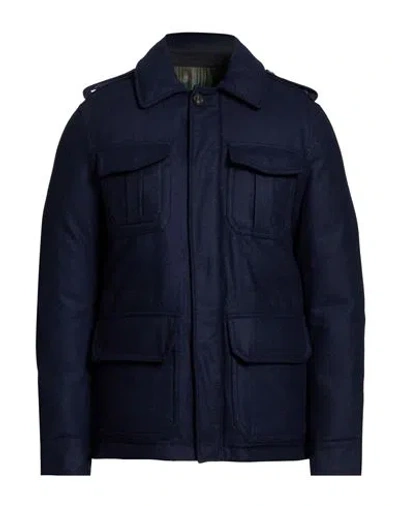 Montedoro By Slowear Man Jacket Navy Size 44 Virgin Wool In Blue