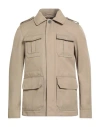 Montedoro By Slowear Man Jacket Sand Size 44 Polyester, Cotton, Polyurethane In Neutral