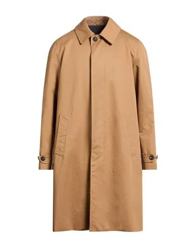 Montedoro By Slowear Man Overcoat & Trench Coat Light Brown Size 42 Cotton, Virgin Wool