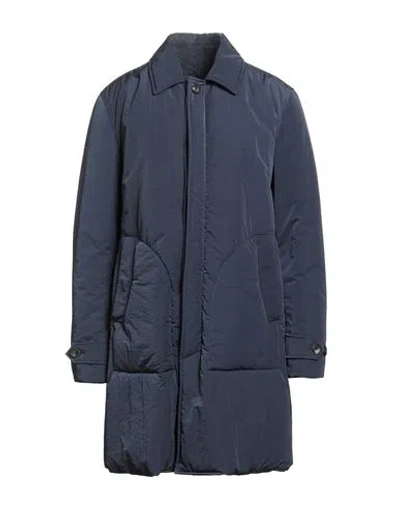 Montedoro By Slowear Man Overcoat & Trench Coat Navy Size 44 Polyamide In Blue