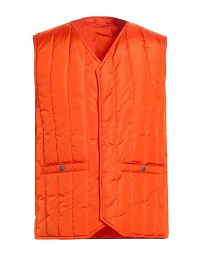 Montedoro By Slowear Man Vest Orange Size 42 Polyamide In Multi