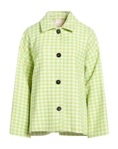 Montedoro By Slowear Woman Coat Light Green Size 6 Wool, Polyamide