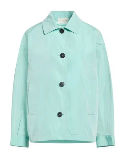 Montedoro By Slowear Woman Jacket Sky Blue Size 8 Polyester In Multi