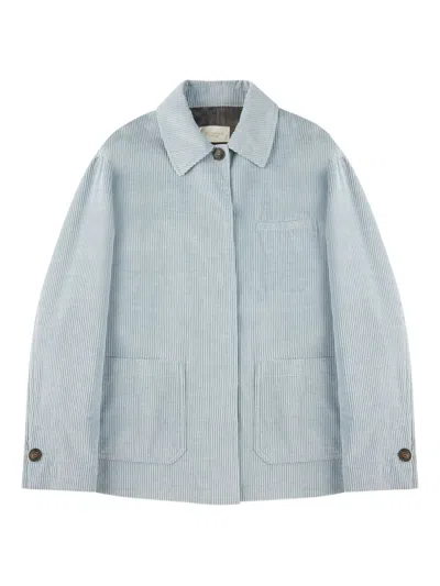 Montedoro Corduroy Pocket Jacket In Blue