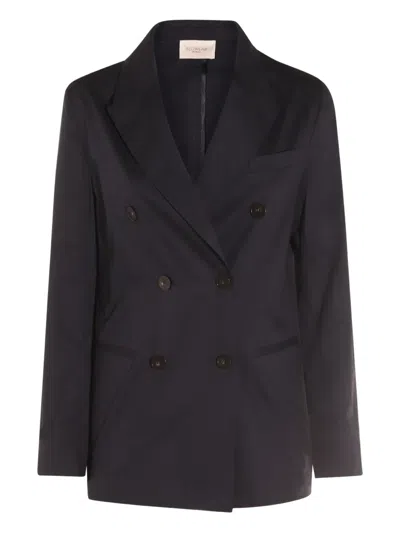 Montedoro Double-breasted Blazer In Black