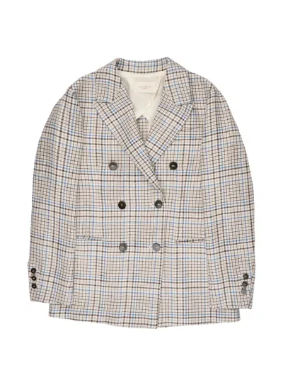 Montedoro Double-breasted Blazer In Neutral