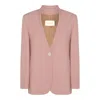 Montedoro Pink Viscose Casual Jacket