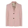 Montedoro Pink Cotton Casual Jacket In Multicolor