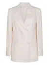 Montedoro White Linen Casual Jacket