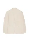 Montedoro Linen Blazer In Red